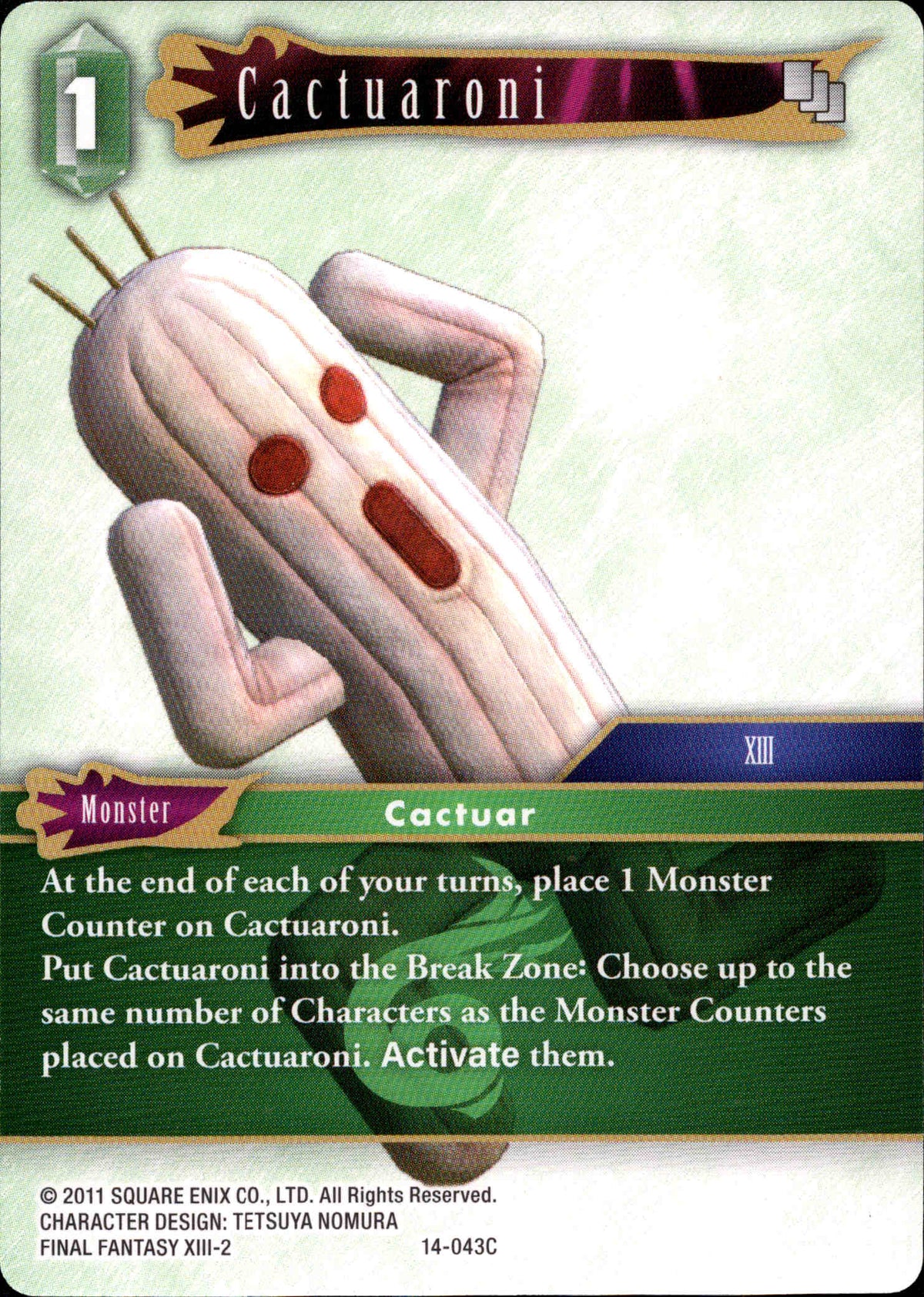 Cactuaroni - 14-043C - Opus XIV - Card Cavern