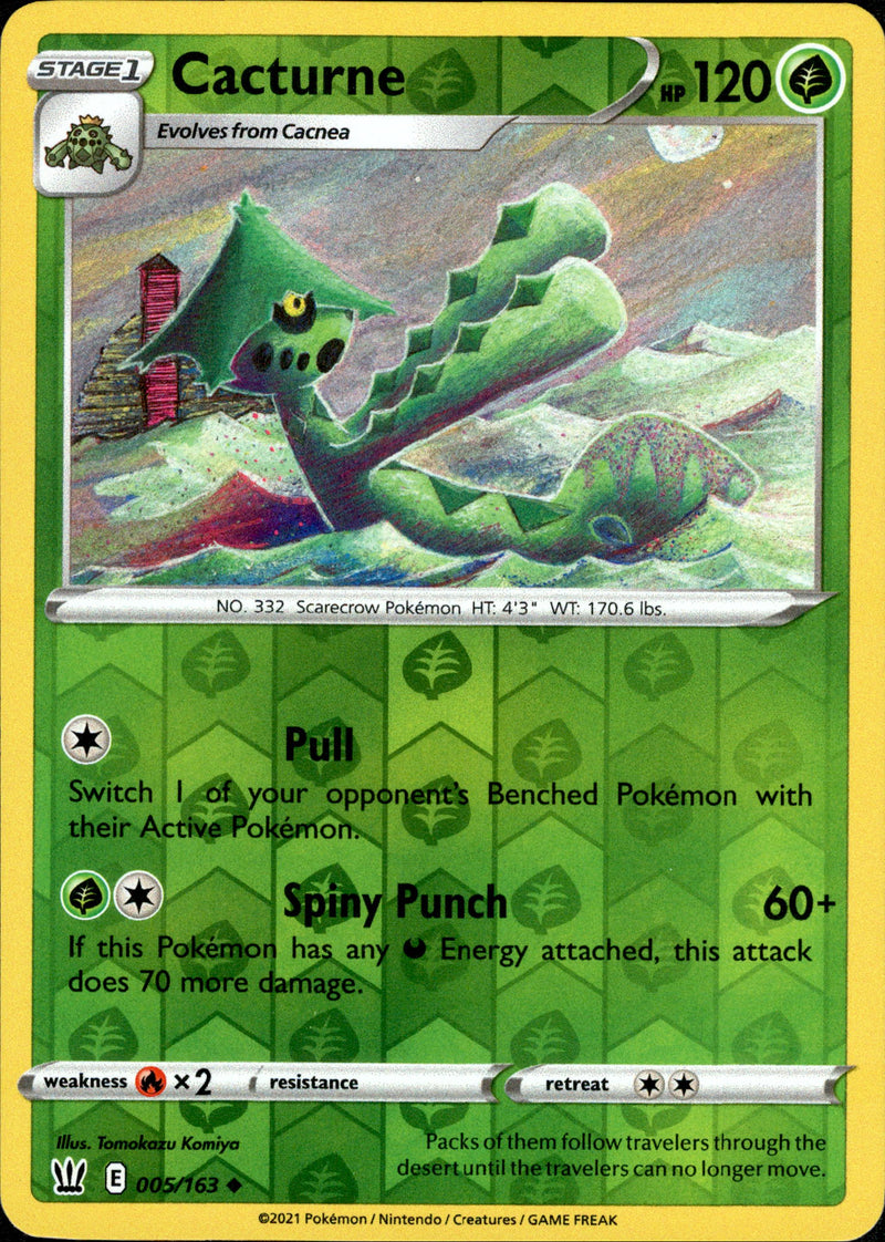Cacturne - 005/163 - Battle Styles - Reverse Holo - Card Cavern