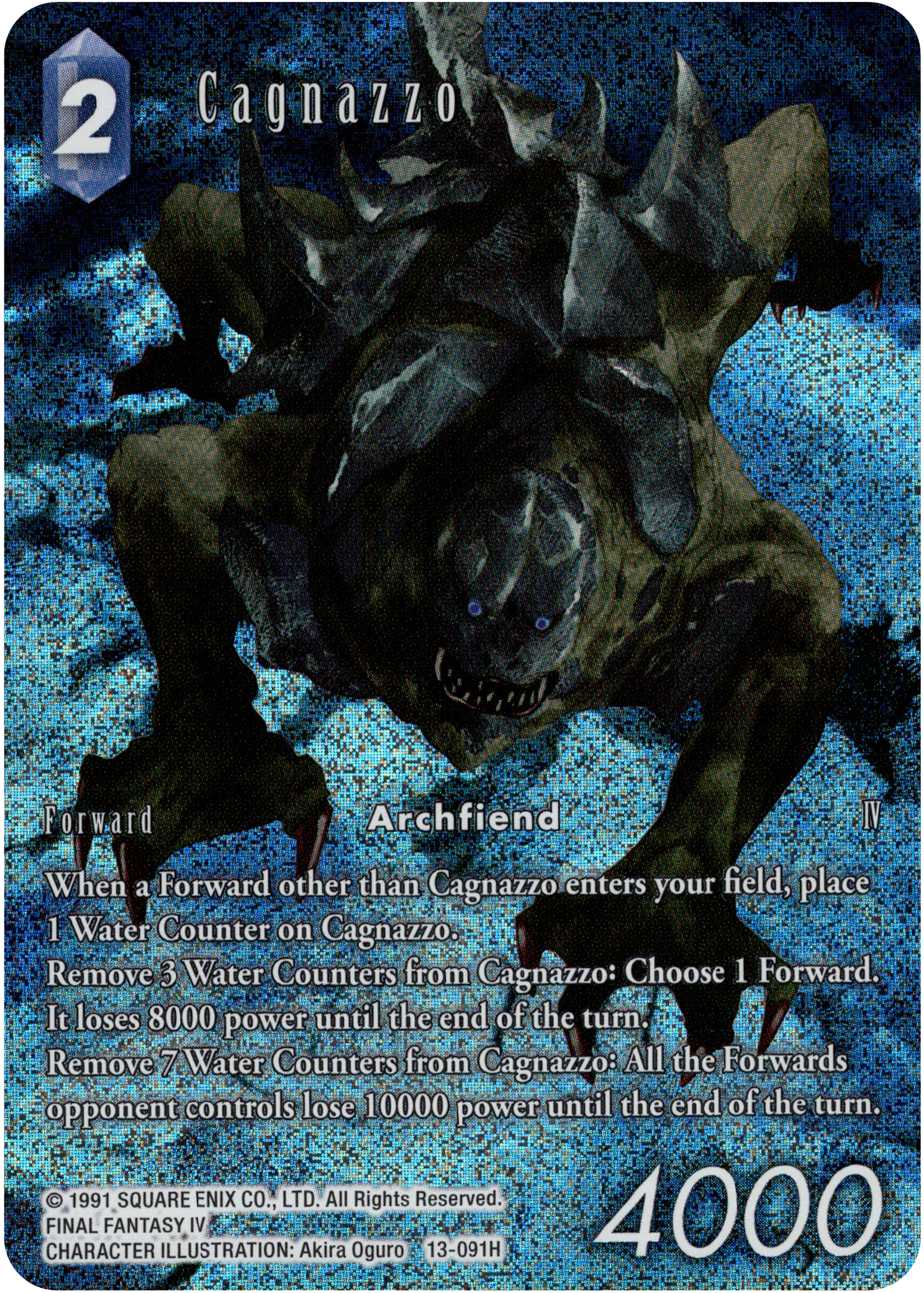 Cagnazzo Full Art - 13-091H - Opus XIII - Card Cavern