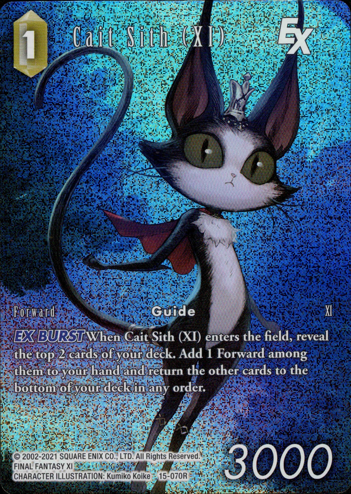 Cait Sith (XI) Full Art - 15-070R - Crystal Dominion - Foil - Card Cavern