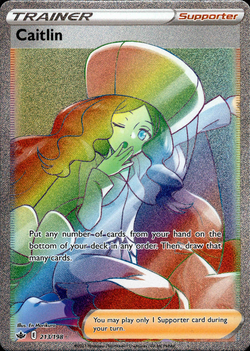 Caitlin Hyper Rare - 213/198 - Chilling Reign - Holo - Card Cavern