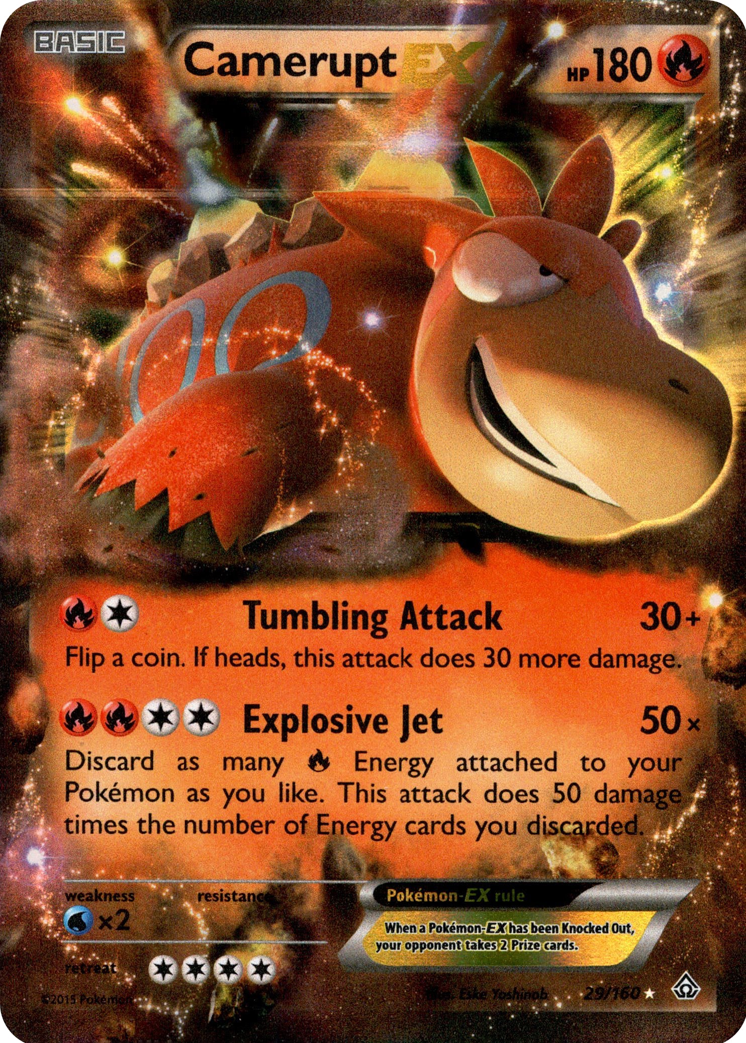 Camerupt EX - 29/160 - Primal Clash - Holo - Card Cavern