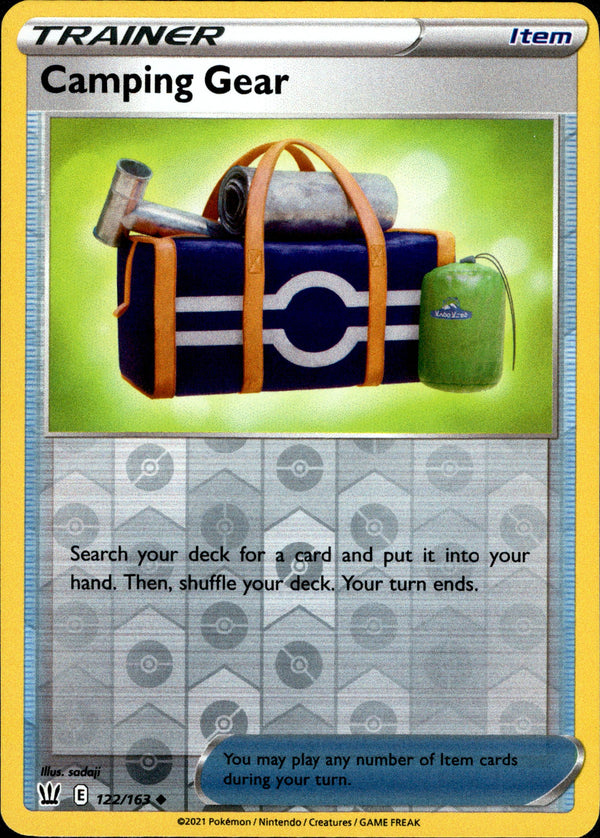 Camping Gear - 122/163 - Battle Styles - Reverse Holo - Card Cavern