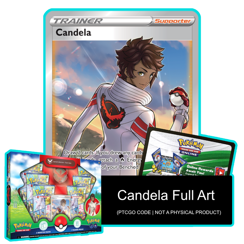Pokemon GO Special Collection - Candela SWSH228 - PTCGL Code Card Cavern Trading Cards, LLC Pokemon GO Special Collection - Candela SWSH228 - PTCGL Code Card Cavern Trading Cards, LLC