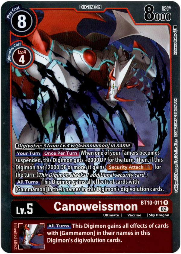 Canoweissmon - BT10-011 R - Xros Encounter - Foil - Card Cavern