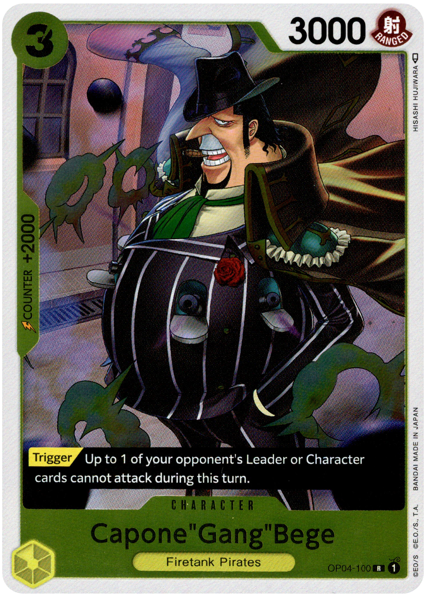 Capone"Gang"Bege - OP04-100 R - Kingdoms of Intrigue - Foil - Card Cavern