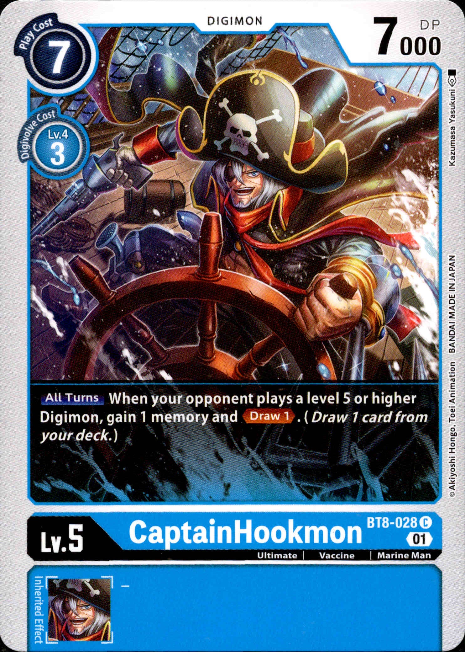 CaptainHookmon - BT8-028 C - New Awakening - Card Cavern
