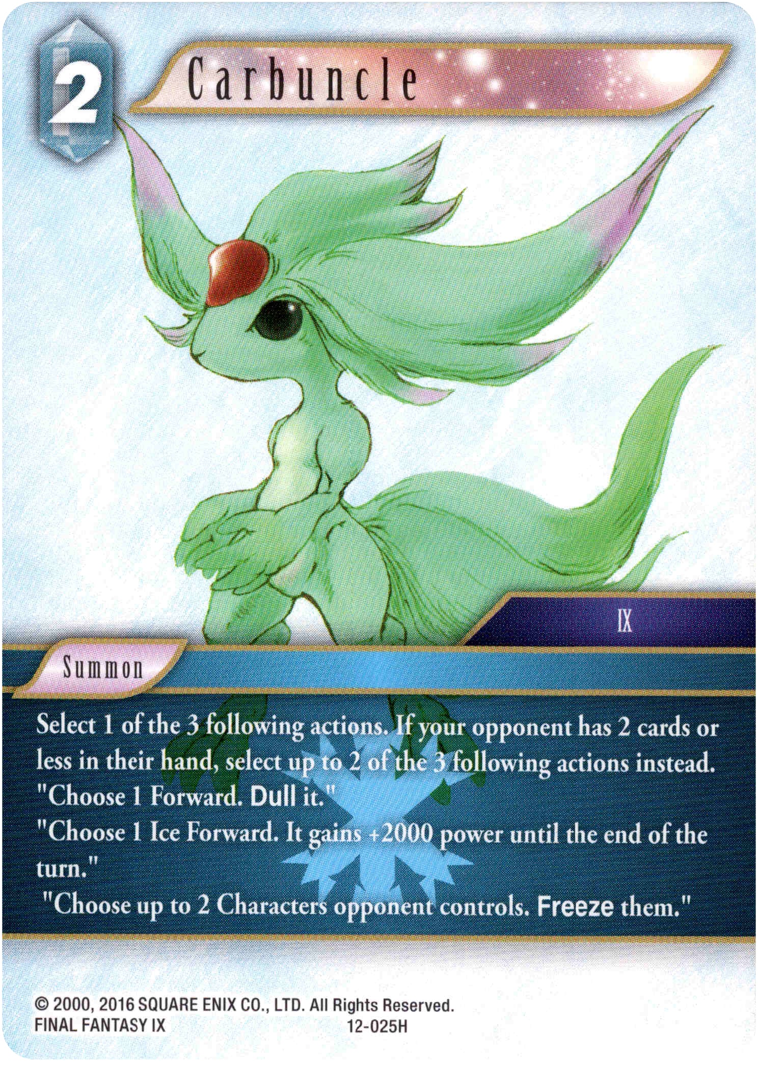 Carbuncle - 12-025H - Opus XII - Card Cavern