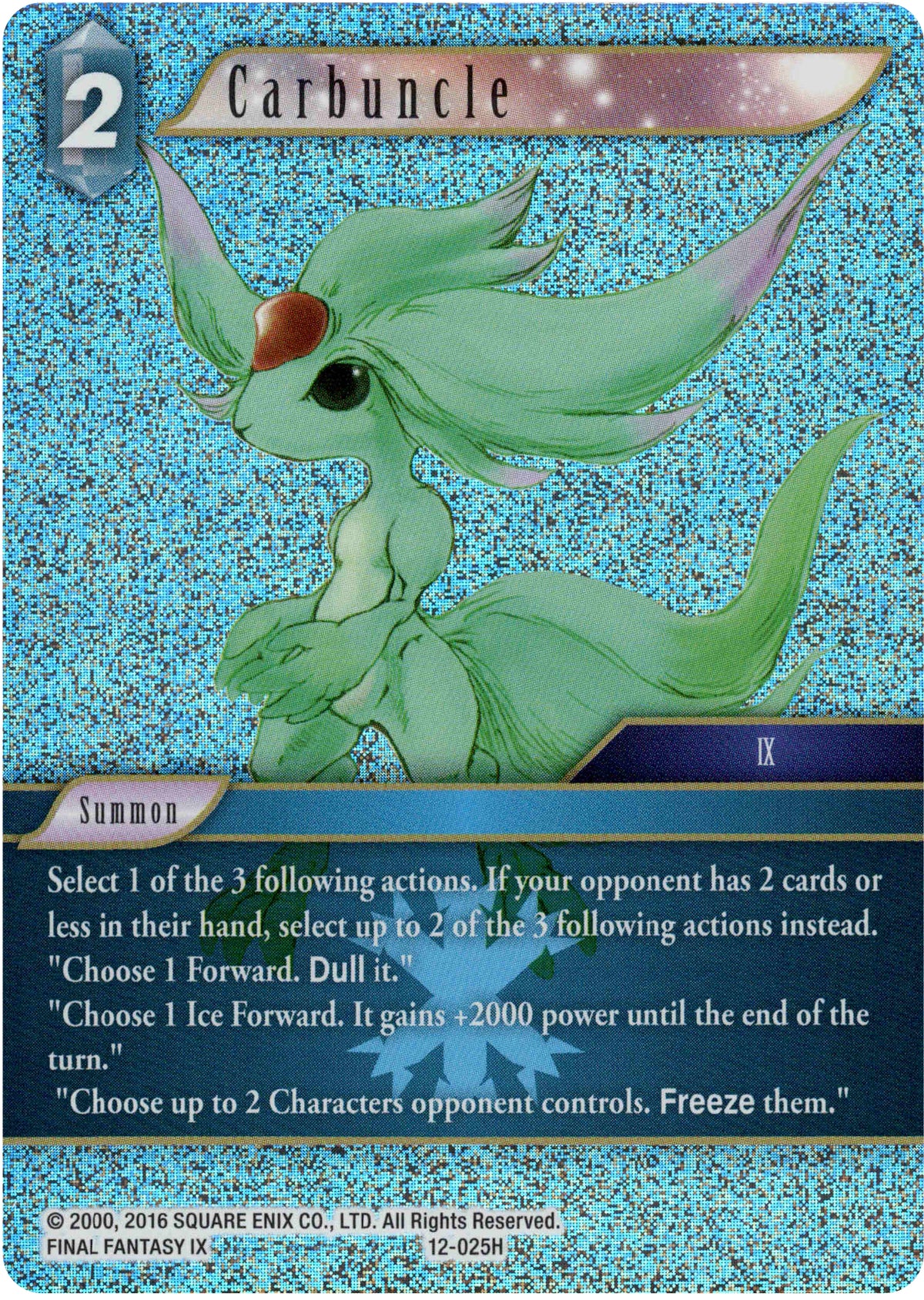 Carbuncle - 12-025H - Opus XII - Foil - Card Cavern