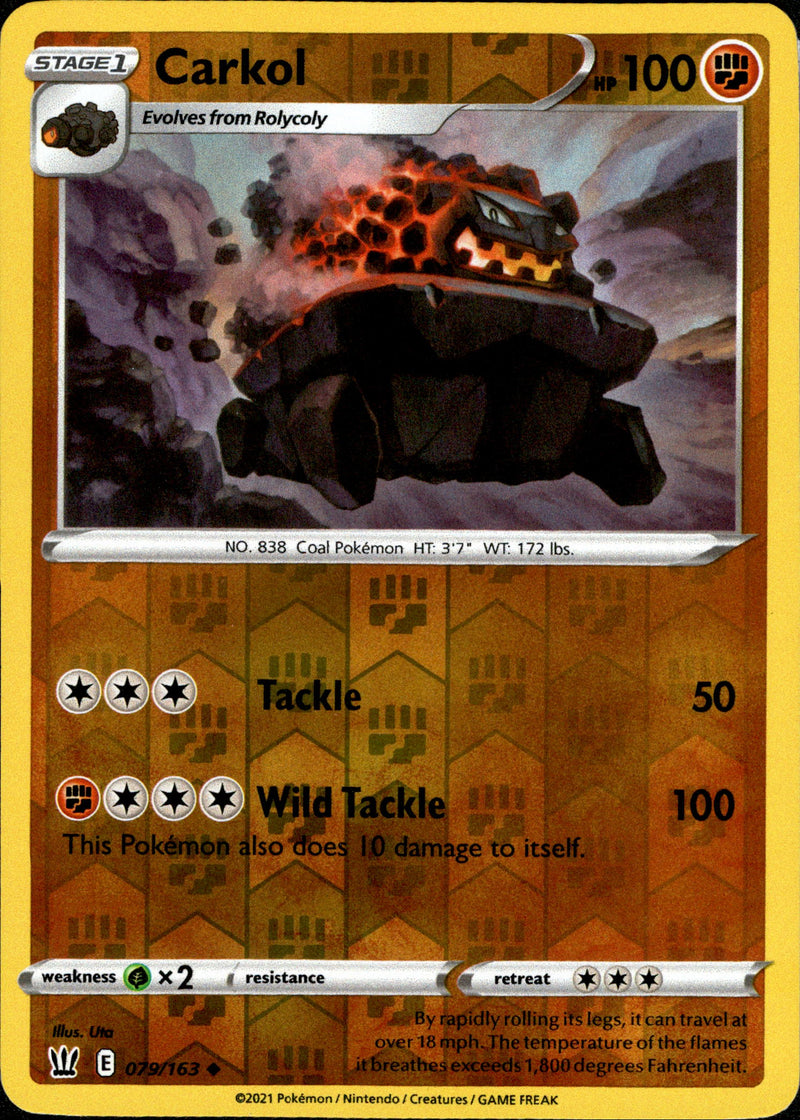 Carkol - 079/163 - Battle Styles - Reverse Holo - Card Cavern