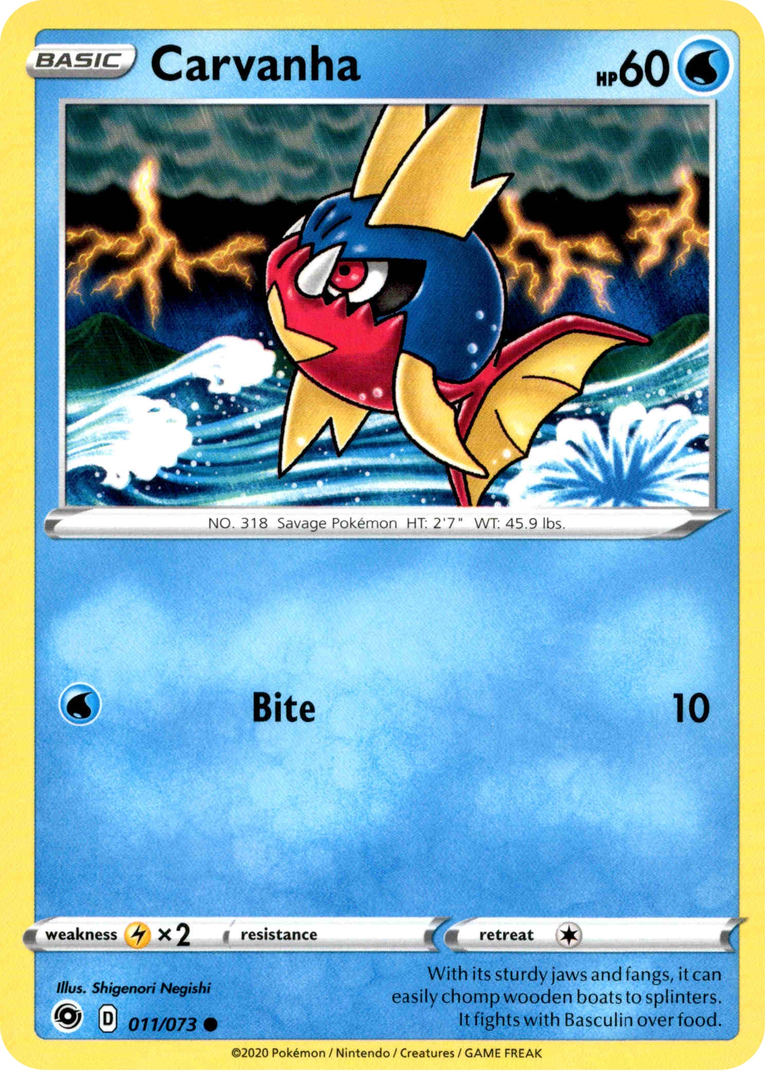 Carvanha - 11/73 - Champion's Path - Card Cavern