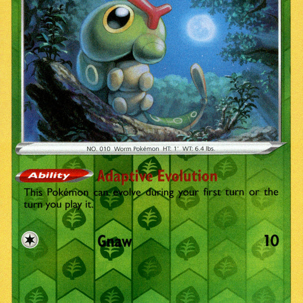 caterpie pokemon card holographic Caterpie - 1/192 - Rebel Clash