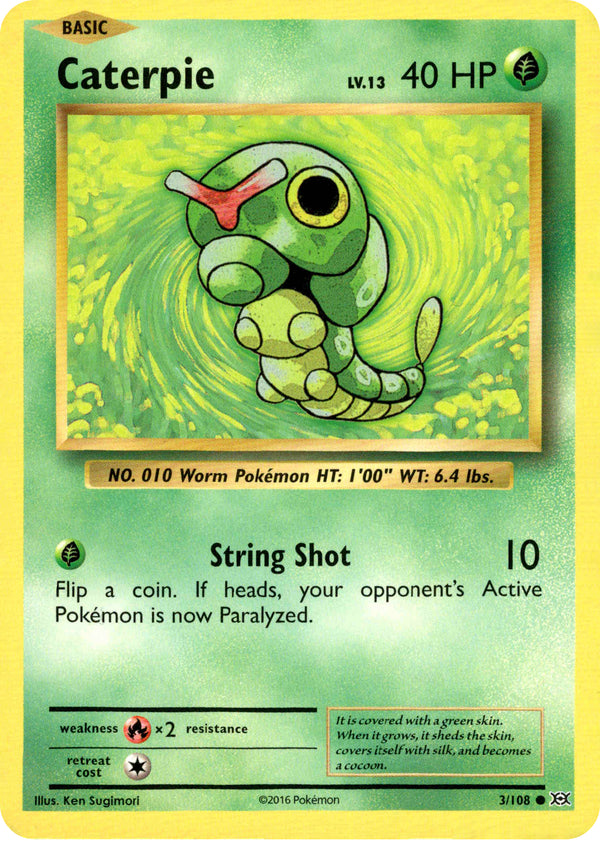 Caterpie - 3/108 - Evolutions - Card Cavern