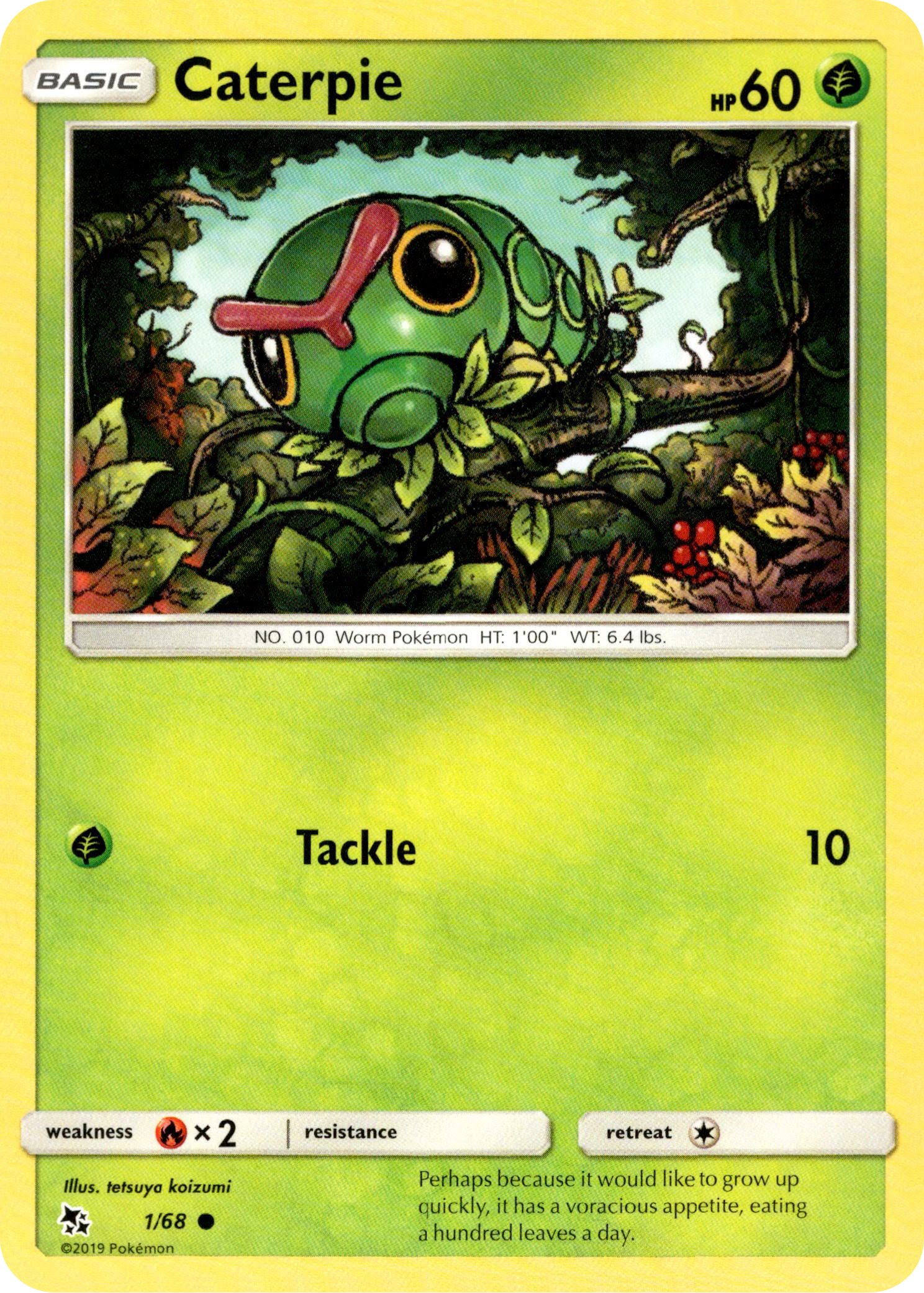 Caterpie - 1/68 - Hidden Fates - Card Cavern