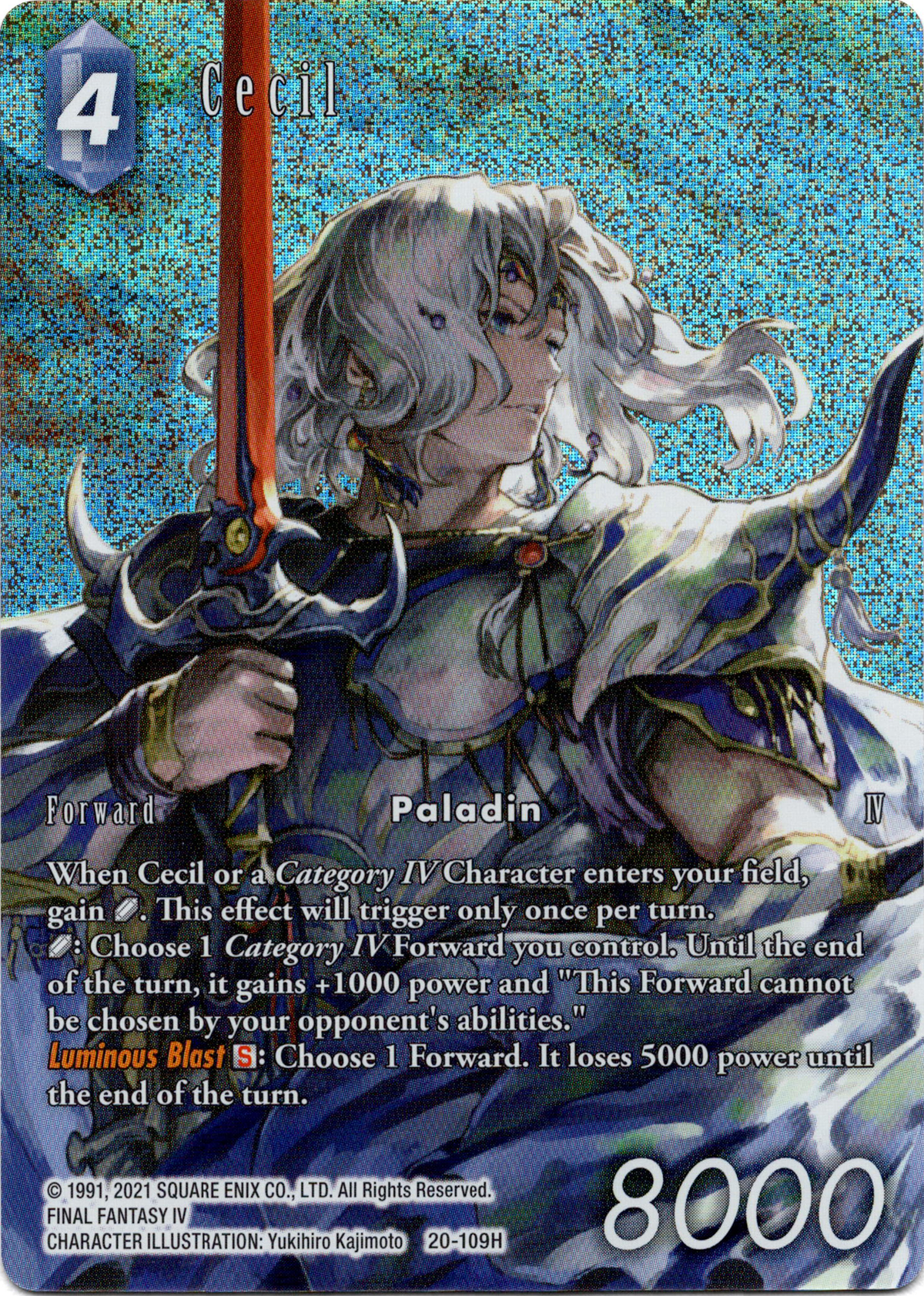 Cecil Full Art - 20-109H - Dawn of Heroes - Foil - Card Cavern