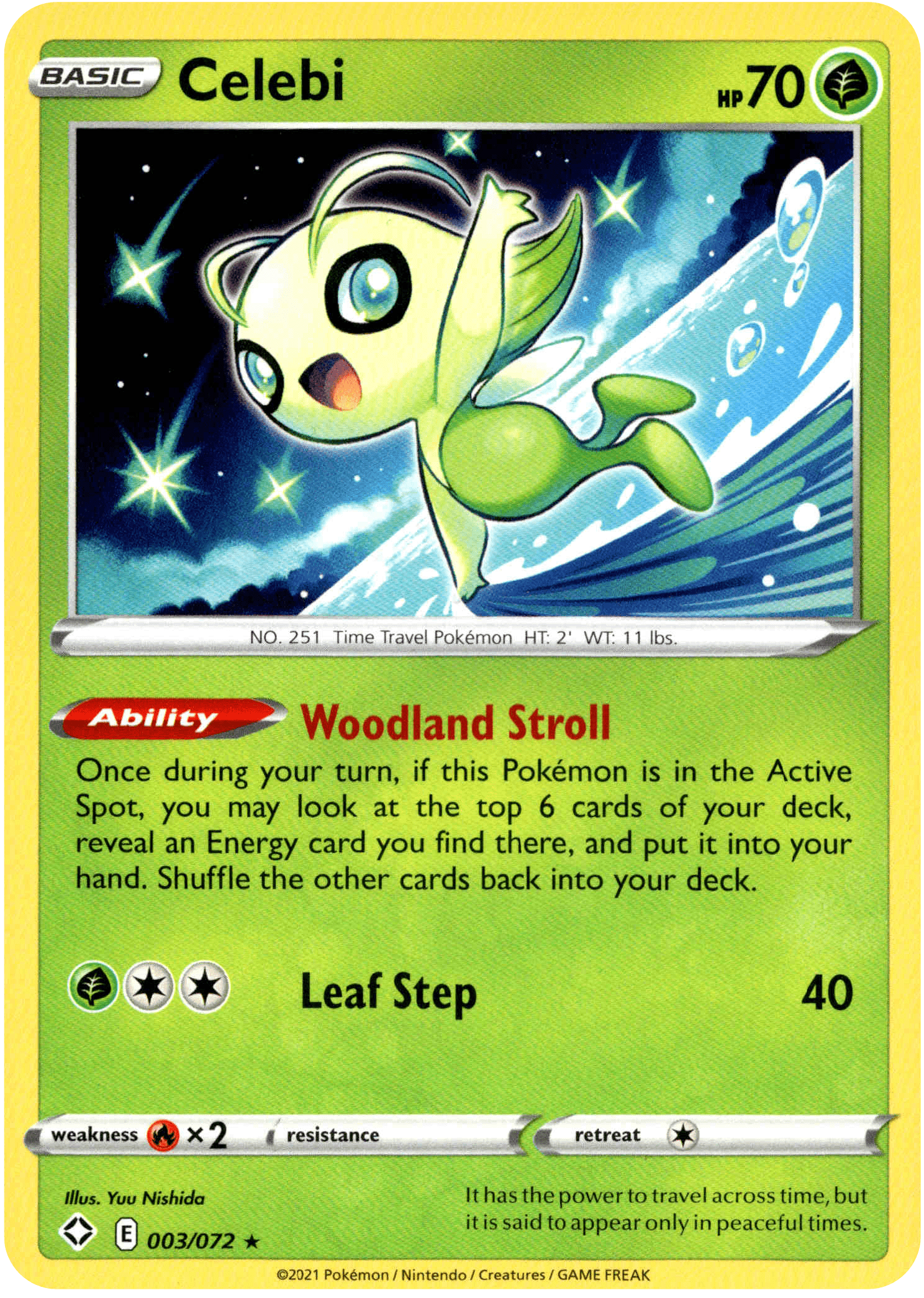 Celebi - 003/072 - Shining Fates - Card Cavern