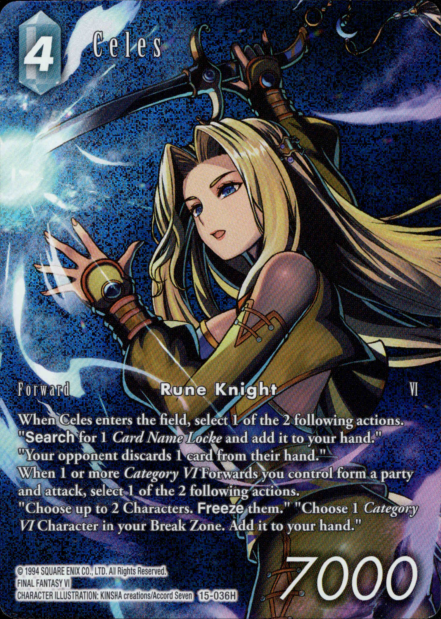 Celes Full Art - 15-036H - Crystal Dominion - Foil - Card Cavern