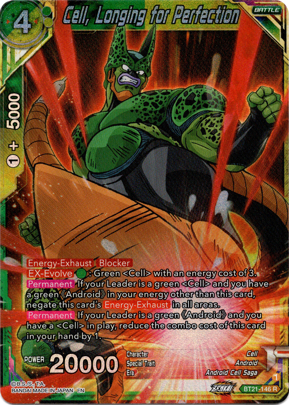 Cell, Longing for Perfection - BT21-146 - Wild Resurgence - Foil - Card Cavern