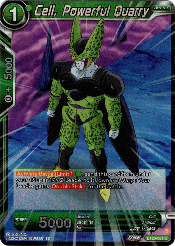 Cell, Powerful Quarry - BT20-081 C - Power Absorbed - Foil - Card Cavern