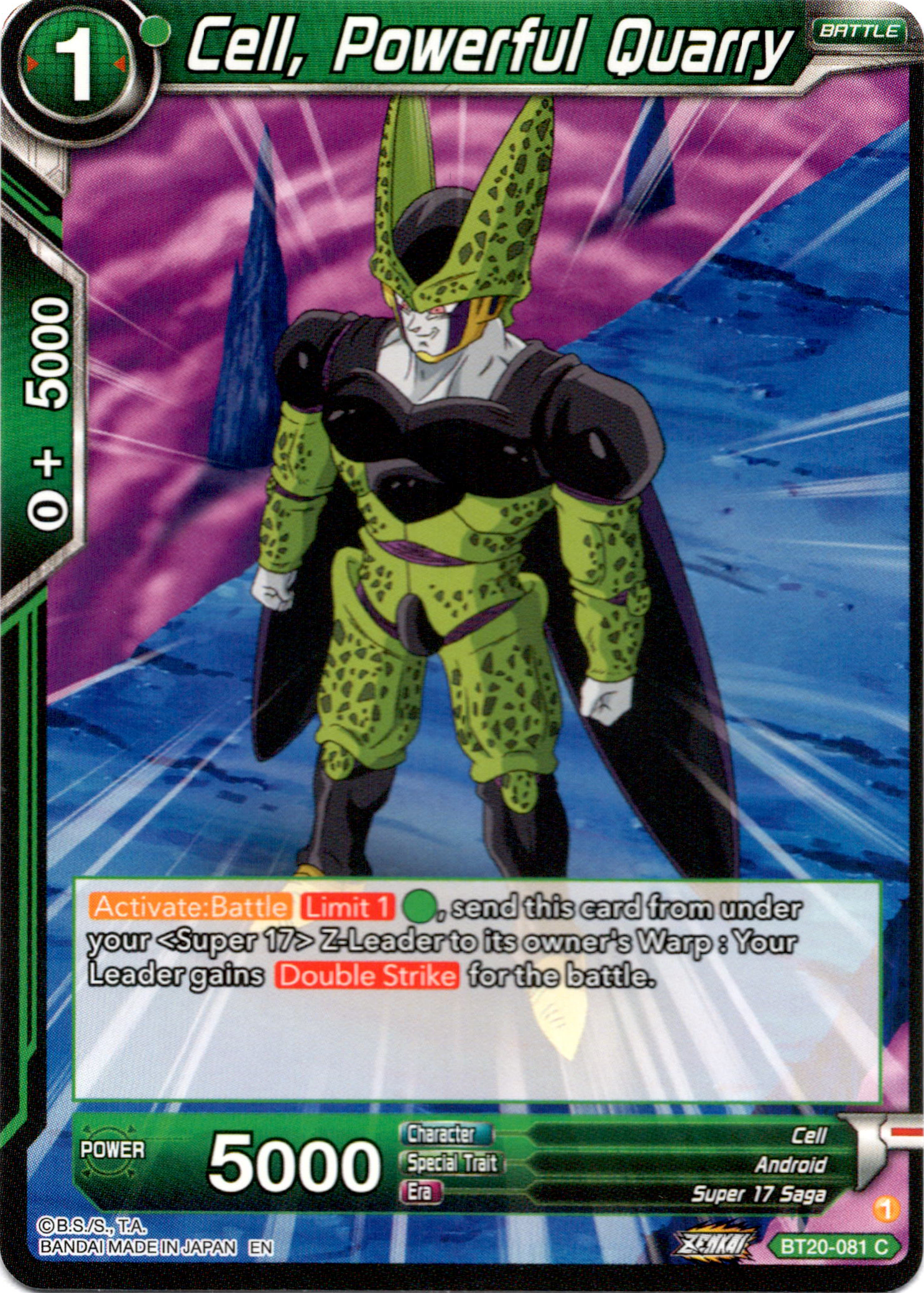 Cell, Powerful Quarry - BT20-081 C - Power Absorbed – Card Cavern ...