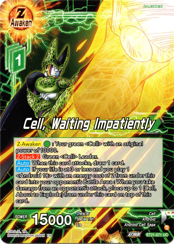 Cell, Waiting Impatiently - BT21-071 - Wild Resurgence - Card Cavern