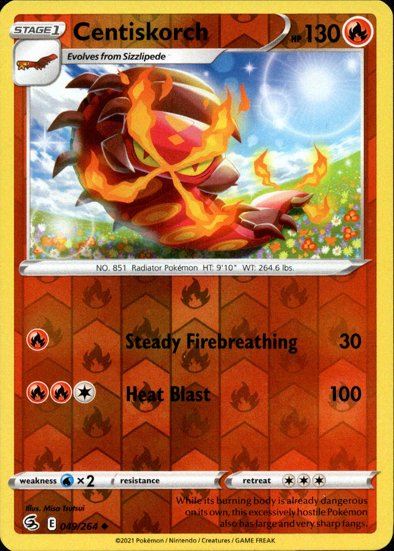 Centiskorch - 049/264 - Fusion Strike - Reverse Holo - Card Cavern