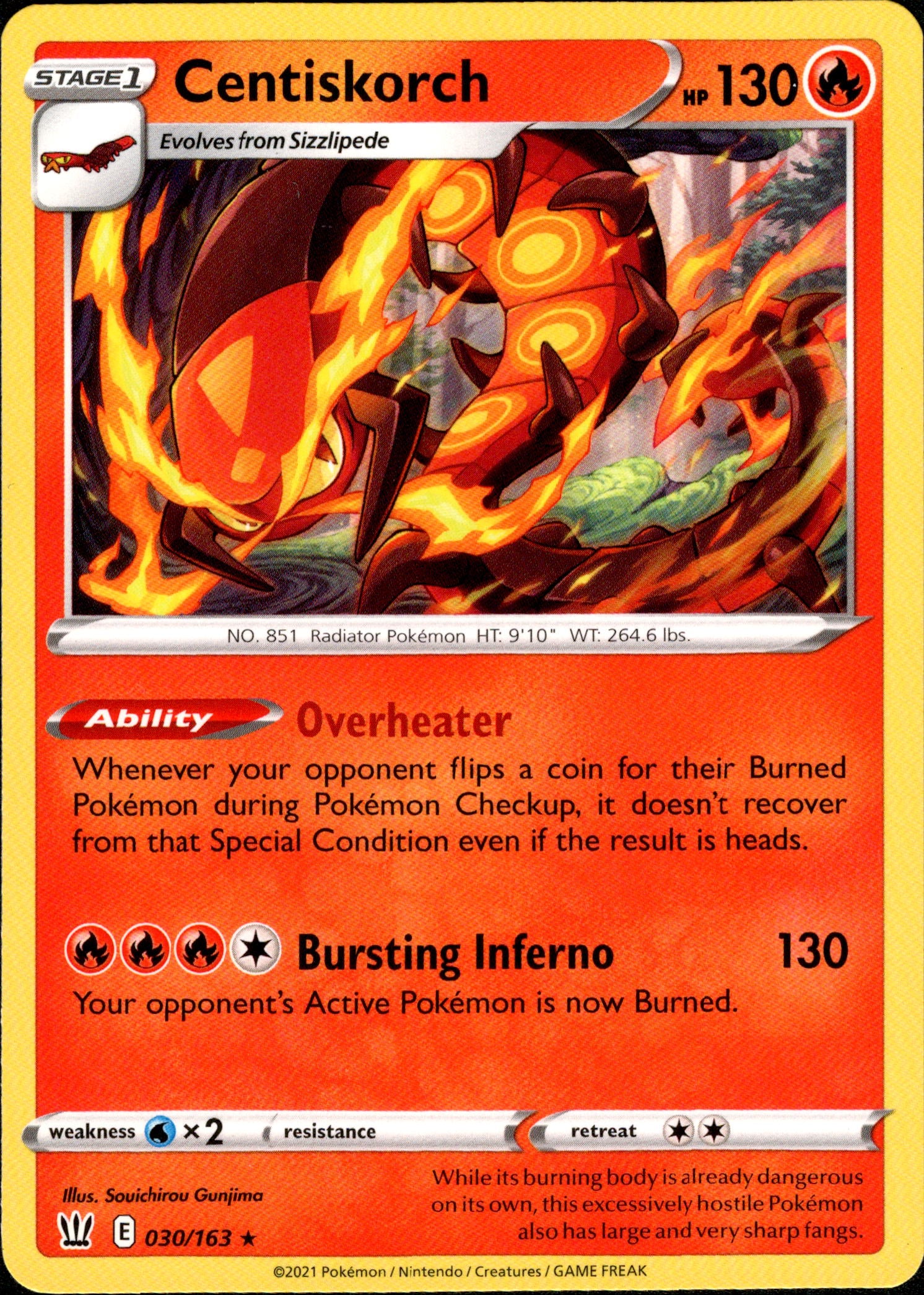 Centiskorch - 030/163 - Battle Styles - Card Cavern