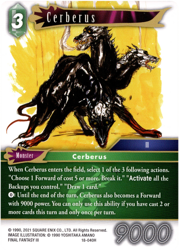 Cerberus - 18-040H - Resurgence of Power - Card Cavern
