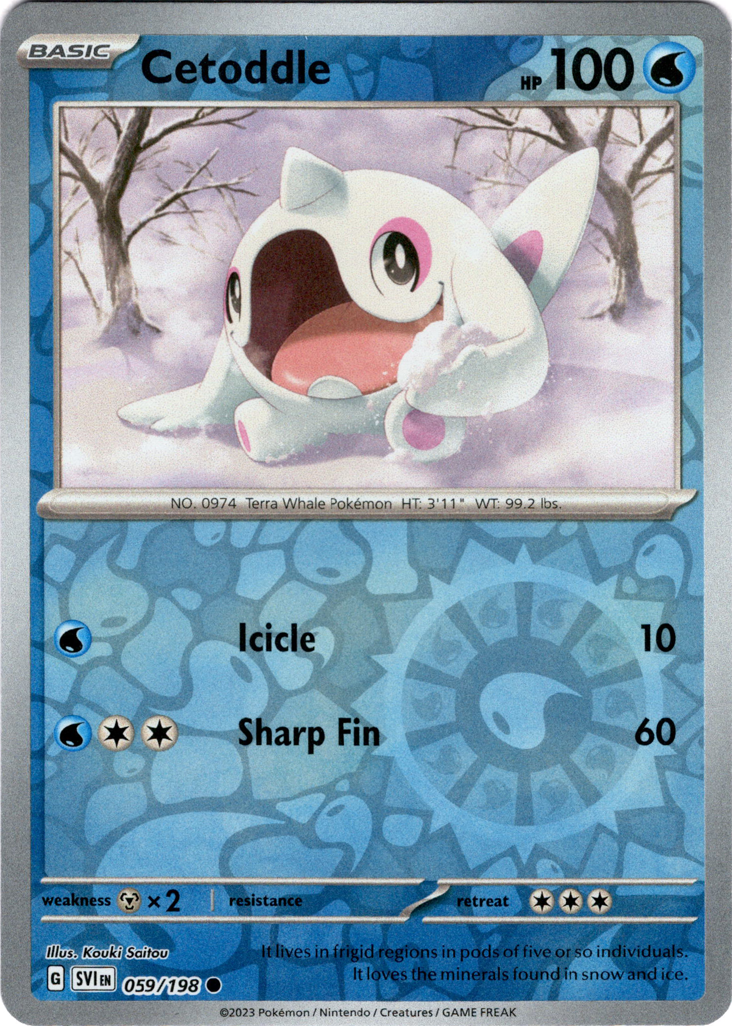 Cetoddle - 059/198 - Scarlet & Violet - Reverse Holo - Card Cavern