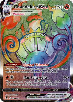 Chandelure VMAX Hyper Rare - 265/264 - Fusion Strike - Holo - Card Cavern