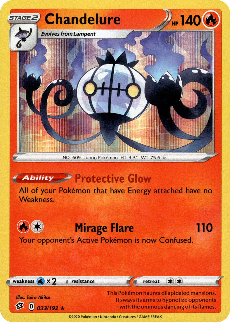 chandelure pokemon cards Chandelure - 33/192 - Rebel Clash