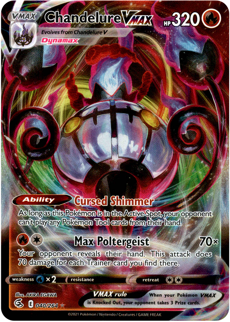 Chandelure VMAX - 040/264 - Fusion Strike - Holo - Card Cavern