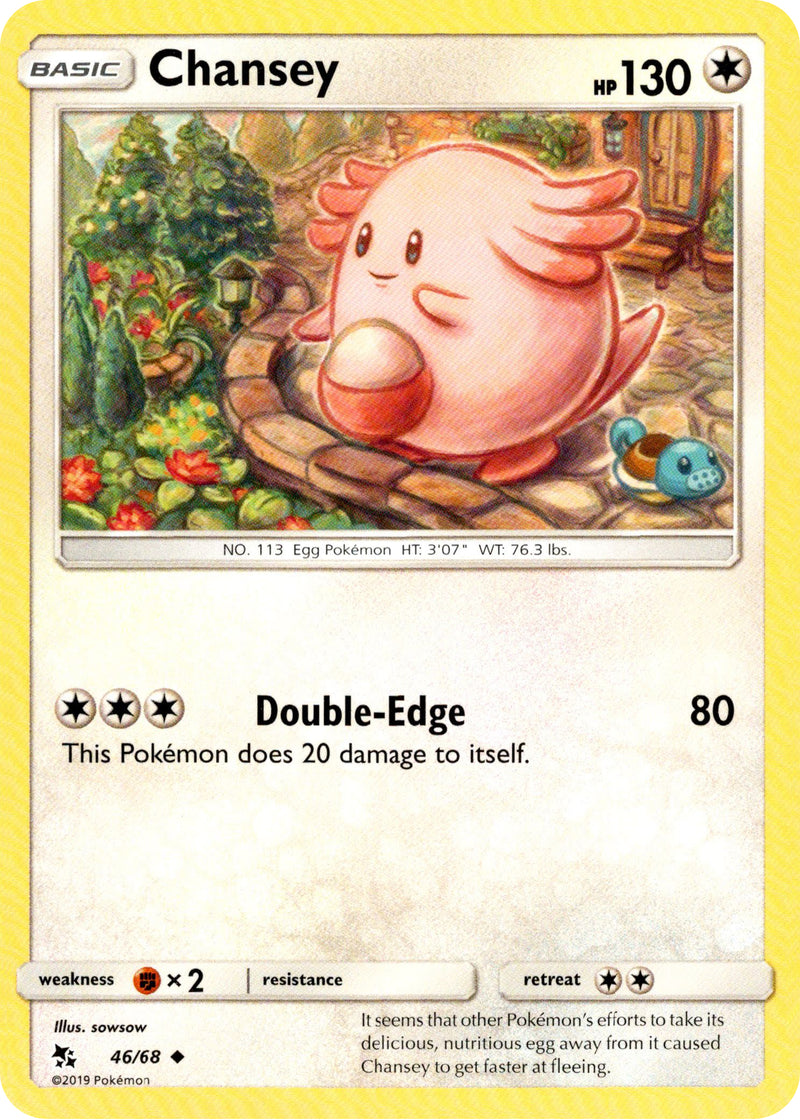 Chansey - 46/68 - Hidden Fates Card Cavern Trading Cards, LLC Chansey - 46/68 - Hidden Fates Card Cavern Trading Cards, LLC