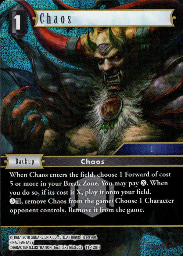 Chaos - 11-129H - Opus XI - Foil - Card Cavern