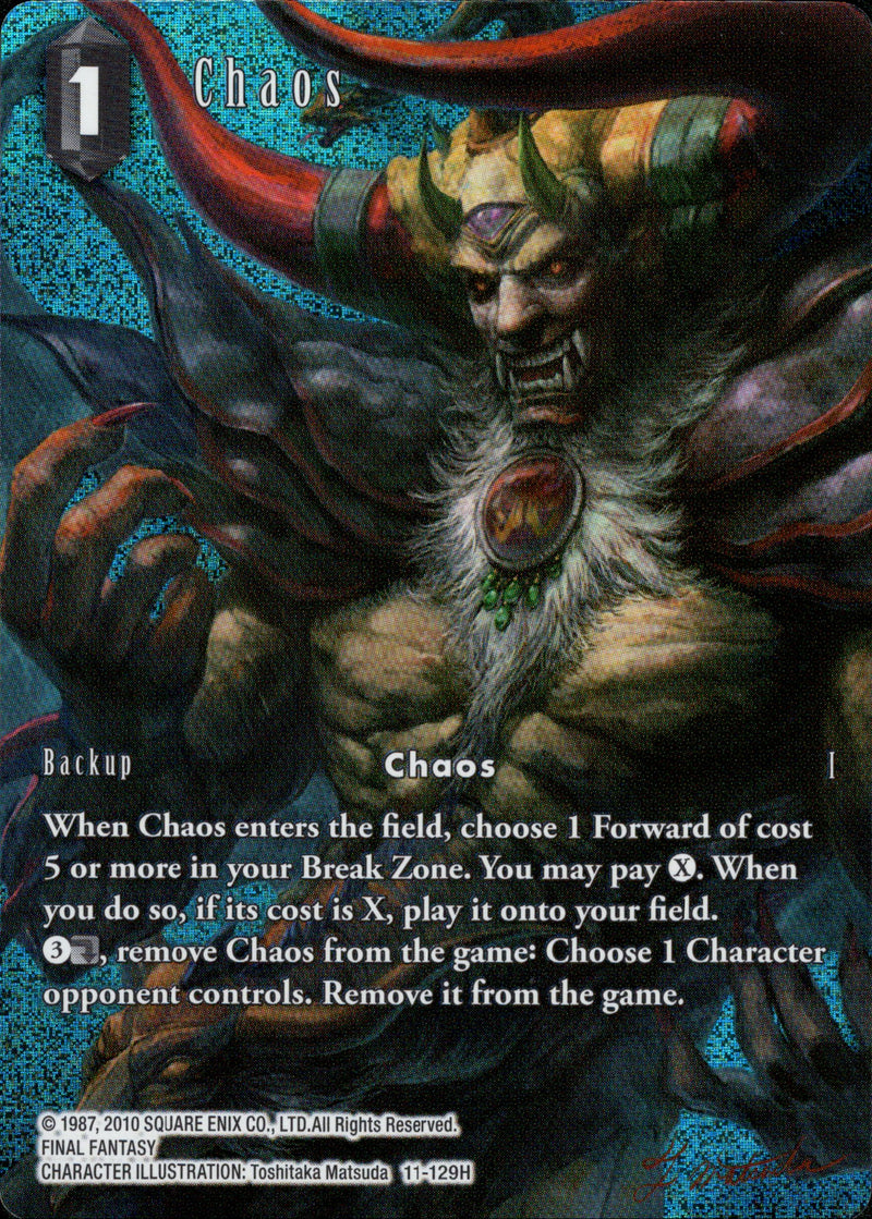 Chaos - 11-129H - Opus XI - Full Art - Card Cavern