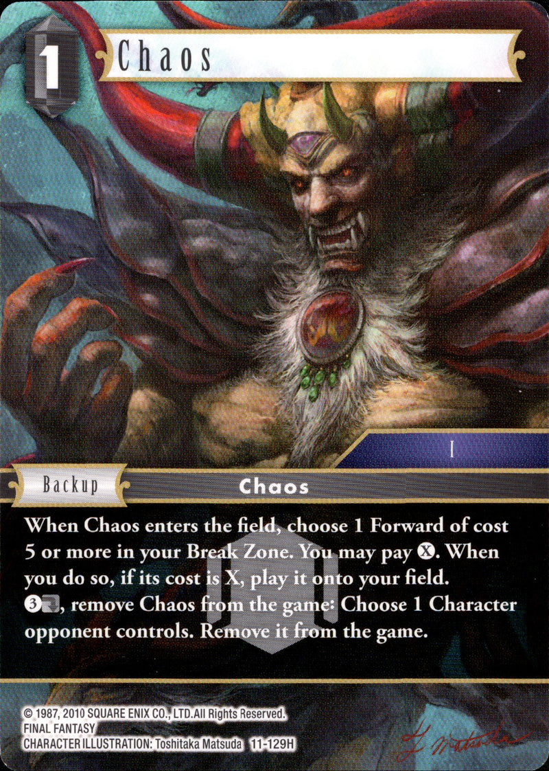 Chaos - 11-129H - Opus XI - Card Cavern