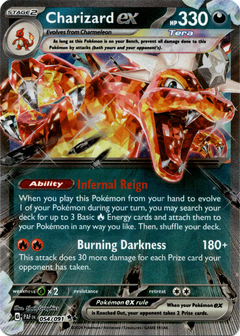 Charizard ex - 054/091 - Paldean Fates - Holo - Card Cavern