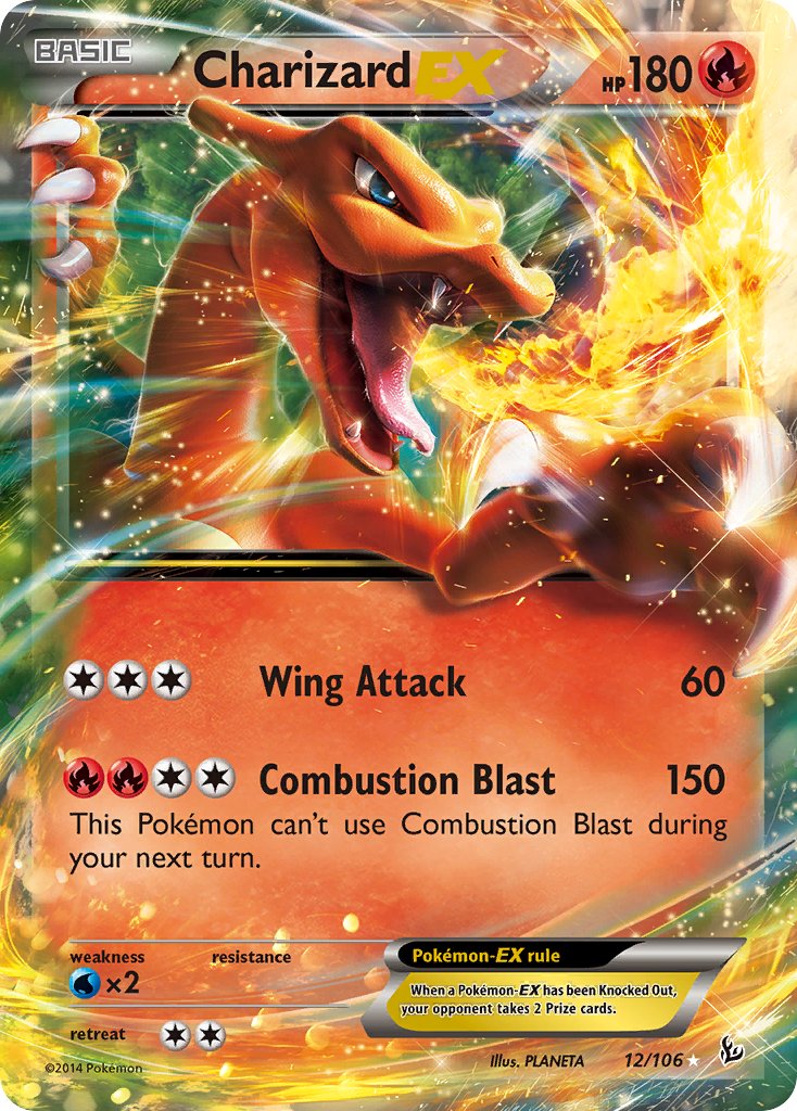 Charizard EX - 12/106 - Flashfire - Holo - Card Cavern