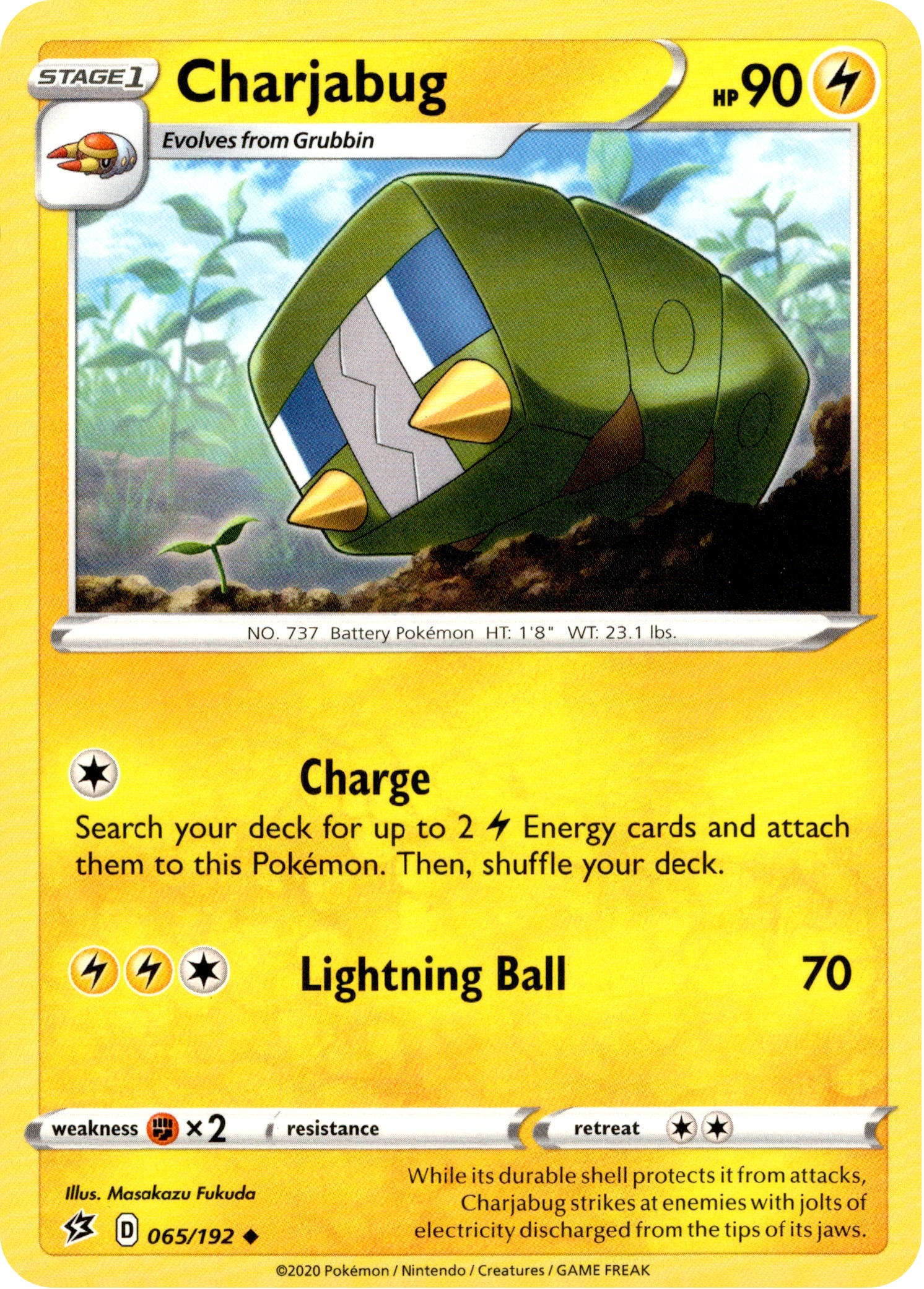 Charjabug - 65/192 - Rebel Clash - Card Cavern