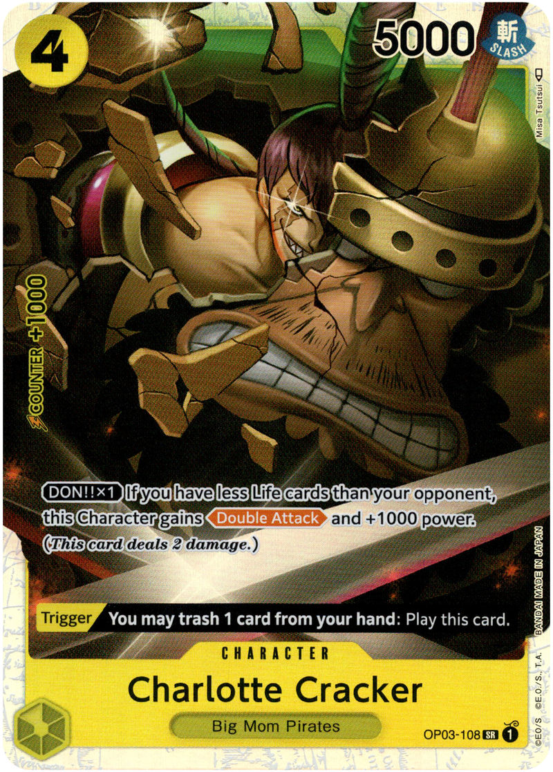 Charlotte Cracker - OP03-108 SR - Pillars of Strength - Foil - Card Cavern