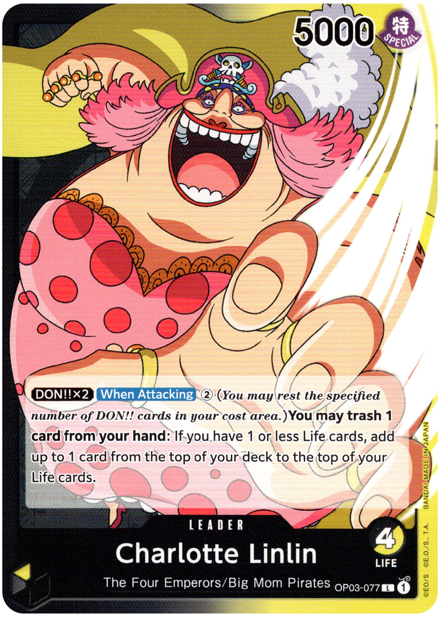 Charlotte Linlin - OP03-077 L - Pillars of Strength - Card Cavern