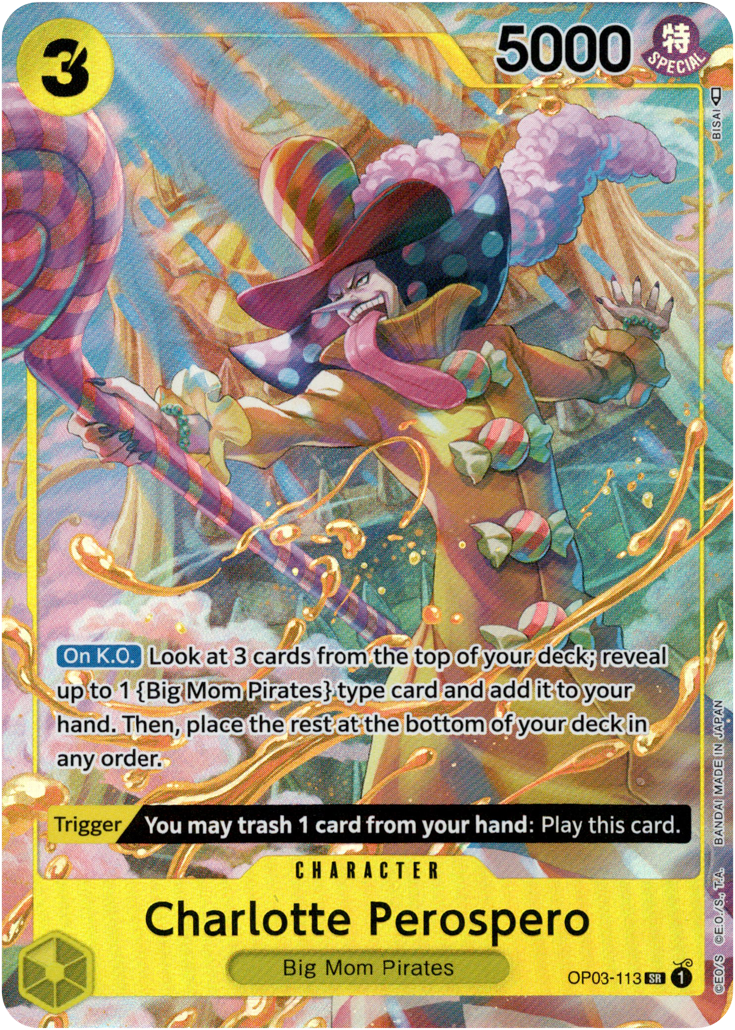 Charlotte Perospero Alternate Art - OP03-113 SR - Pillars of Strength - Foil - Card Cavern