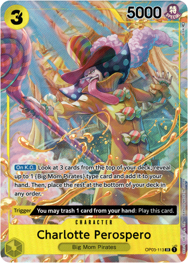 Charlotte Perospero Alternate Art - OP03-113 SR - Pillars of Strength - Foil - Card Cavern