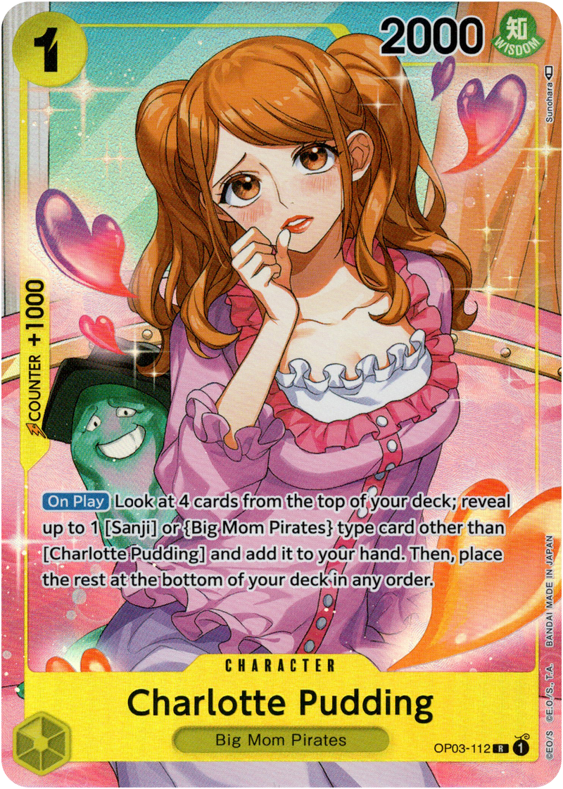 Charlotte Pudding Alternate Art - OP03-112 R - Pillars of Strength - Foil - Card Cavern