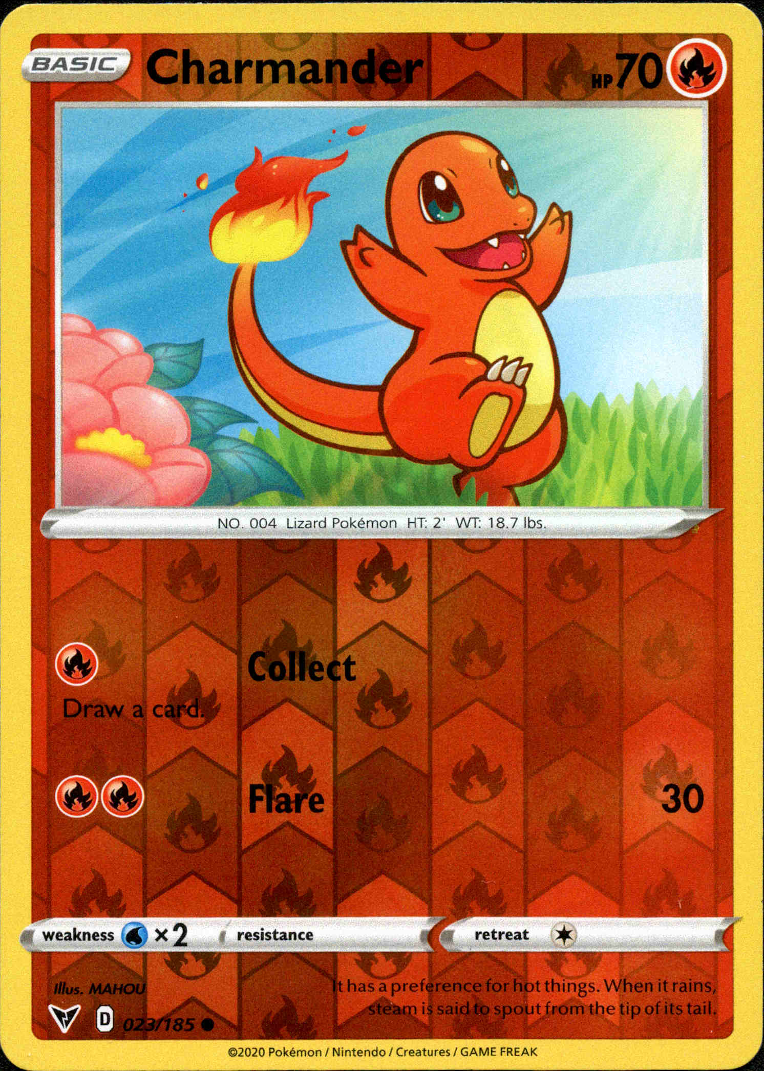 Charmander - 023/185 - Vivid Voltage - Reverse Holo - Card Cavern