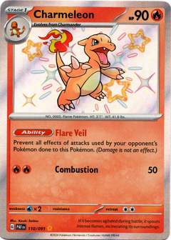 Charmeleon - 110/091 - Paldean Fates - Holo - Card Cavern
