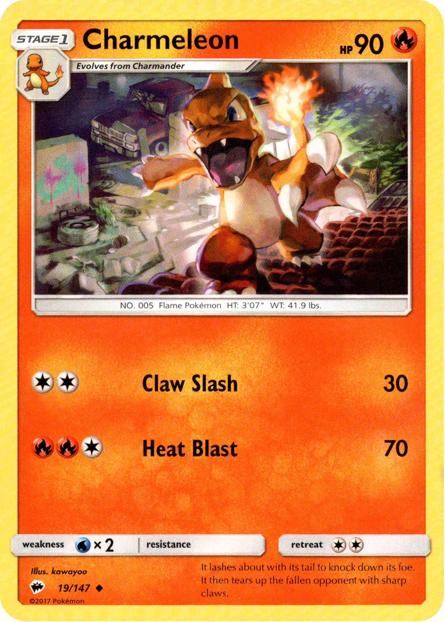 Charmeleon - 19/147 - Burning Shadows - Card Cavern