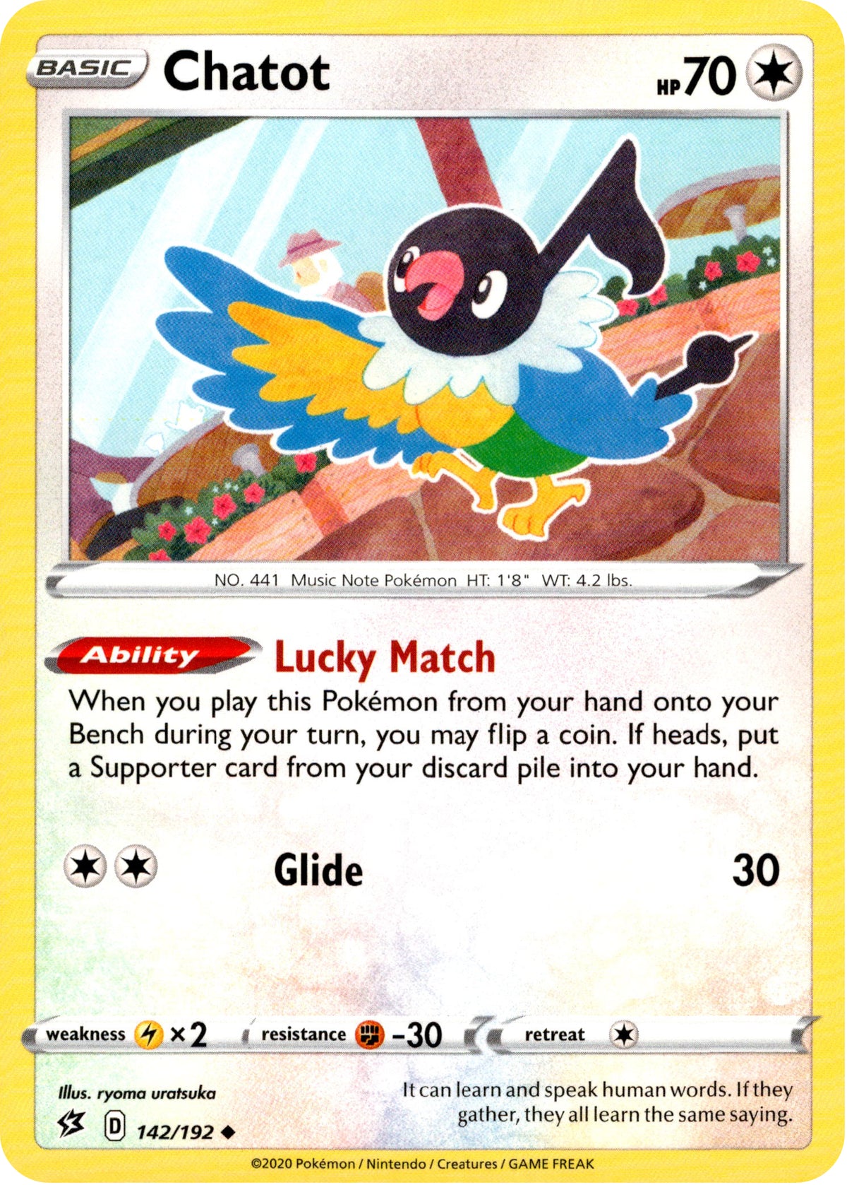 Chatot - 142/192 - Rebel Clash - Card Cavern
