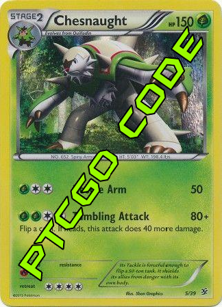 Chespin Theme Deck - Kalos Starter Set - PTCGO Code - Card Cavern