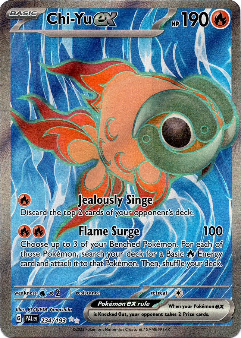 Chi Yu Ex 234 193 Paldea Evolved Holo Card Cavern Trading Cards Chi Yu Ex 234 193 Paldea Evolved Holo Card Cavern Trading Cards